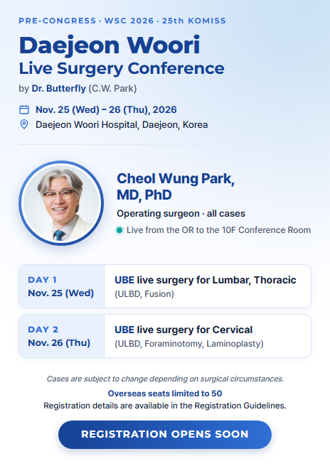 Daejeon Woori Live Surgery Conference Registration